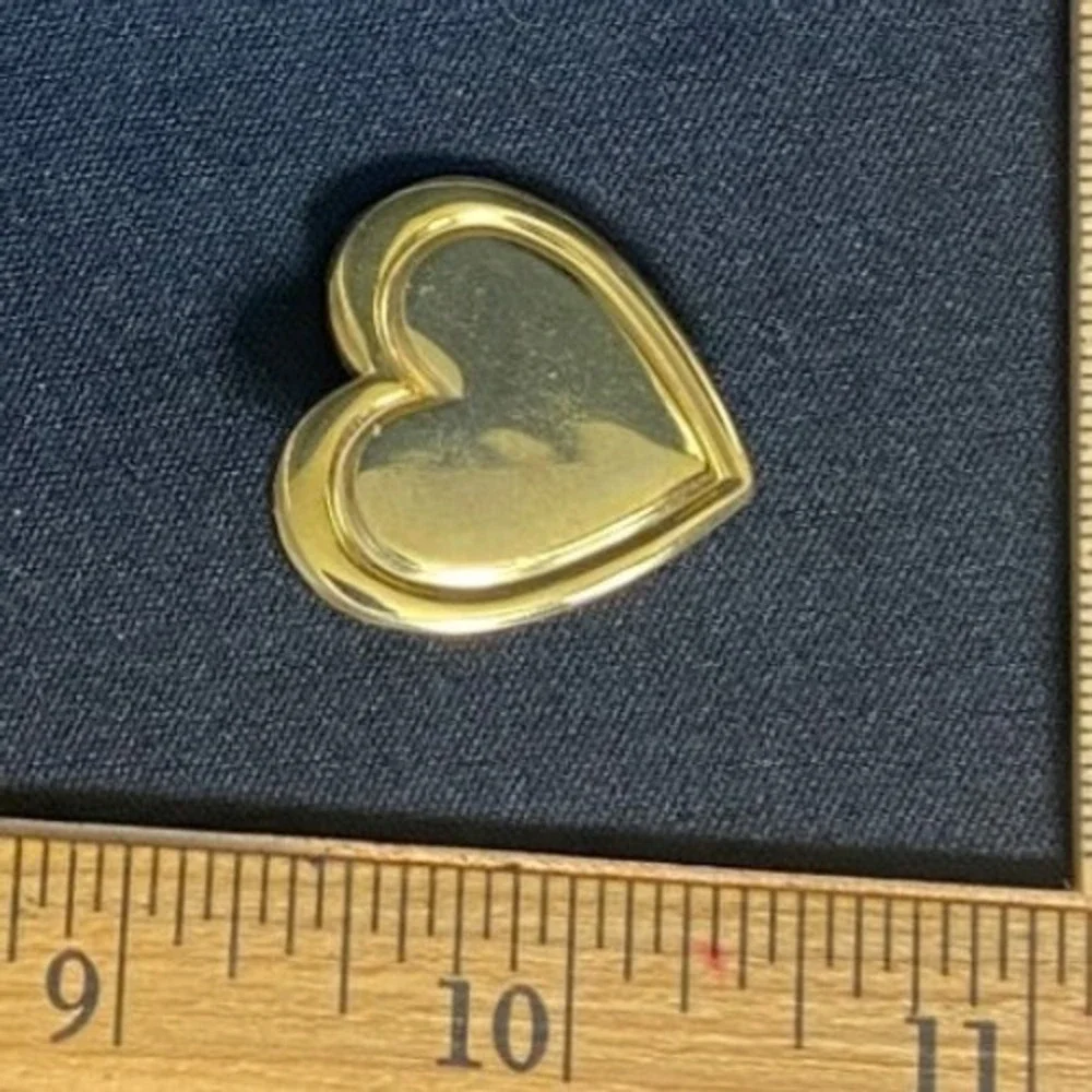 Gold Tone Heart Charm Pendant Jewelry Making Craft Supply‎ 279